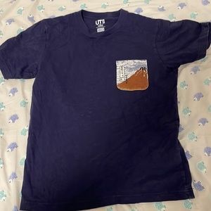 Uniqlo Hokusai Blue T-shirt